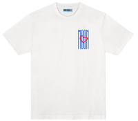 CABANON T-SHIRT WHITE/BLUE