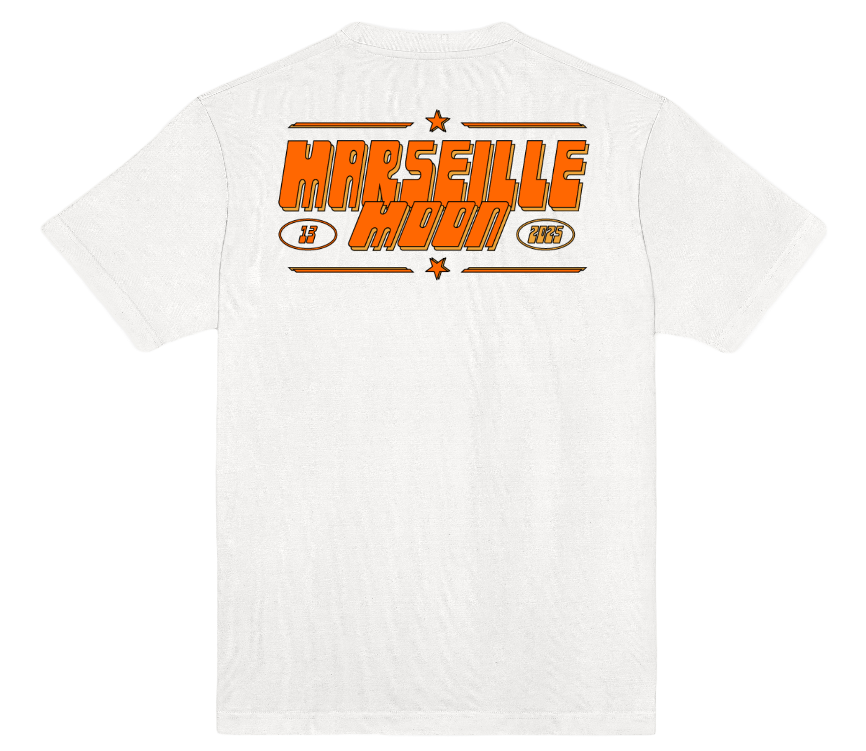 2025 MMRS T-SHIRT ORANGE/WHITE