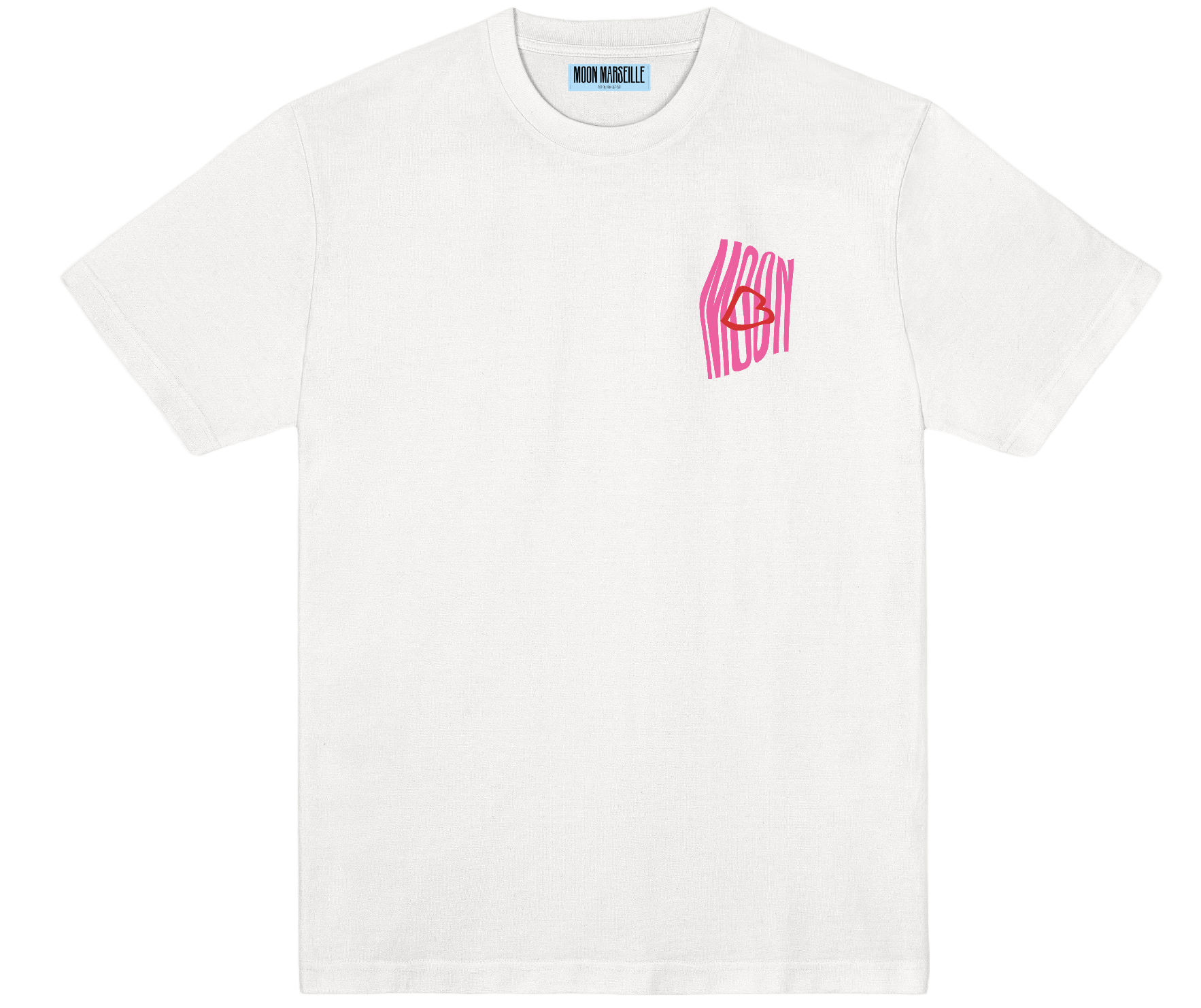 LA VAGUE MMRS T-SHIRT WHITE/PINK